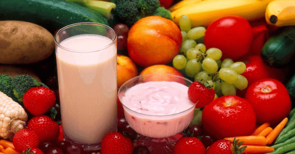 jogurt warzywa i owoce na potencję